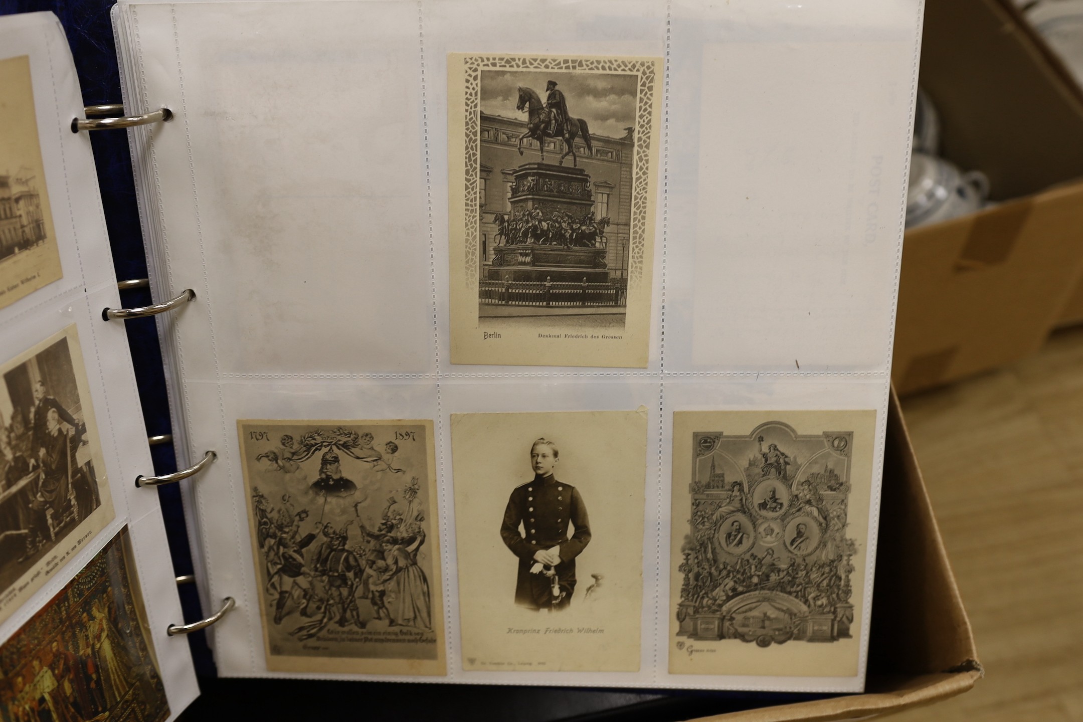 An extensive collection of postcards of European Royalty (8 albums)